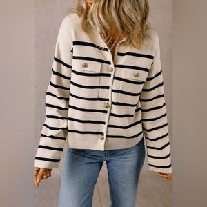 Striped Women's Cardigan